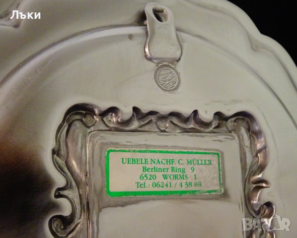 Чиния за стена,пано от калай за рибари., снимка 5 - Антикварни и старинни предмети - 38068347