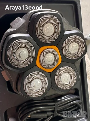 DOAO A6 Head Shaver – Водоустойчива електрическа самобръсначка за глава и лице с 6D плаваща глава, снимка 6 - Електрически самобръсначки - 55817694