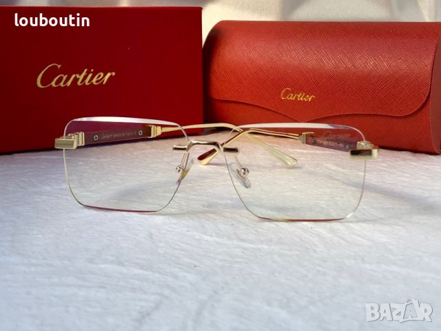 Cartier мъжки слънчеви очила с дървени дръжки диоптрични рамки, снимка 6 - Слънчеви и диоптрични очила - 42830104