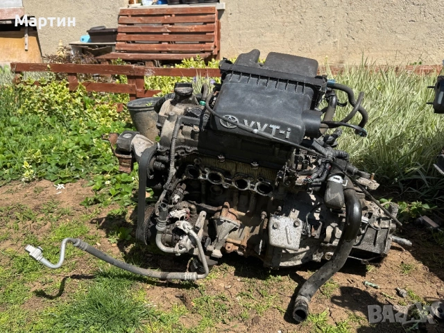Двигател, скорости и нов съединител Тойота Ярис 1.0 vvti 68кв