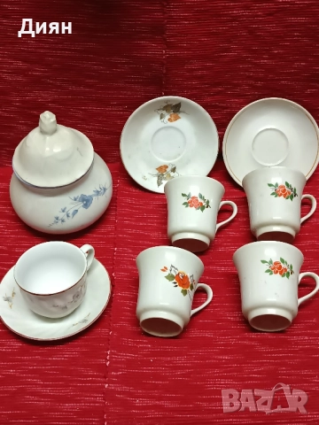 Стар Български порцелан Китка, снимка 2 - Сервизи - 45469713