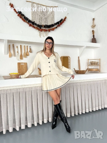 Miu Miu Дамски Плетен Комплект - 3 Цвята Код BS-123, снимка 3 - Комплекти - 52701999