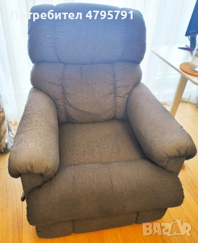 ФОТЬОЙЛ С РЕЛАКС МЕХАНИЗЪМ LA-Z-BOY PINNACLE ROCKER RECLINER SARAH SLATE