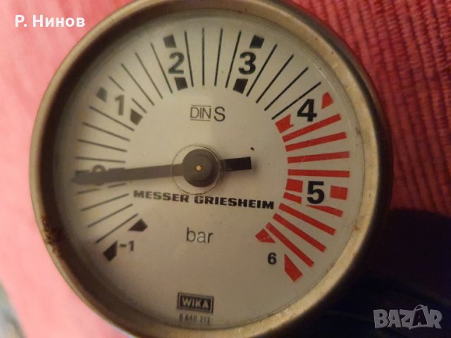  messer griesheim  вакуумметър/манометър, снимка 1