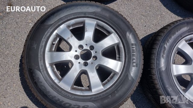 4 броя зимни гуми с оригиналми лети джанти за Мерцедес, снимка 2 - Гуми и джанти - 37614167