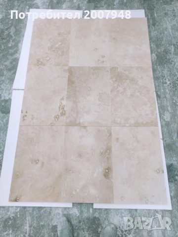 Травертин Беж Запълнен 1.2/61/40.6 - 49 лв.м2 с ддс, снимка 2 - Облицовки - 52386249