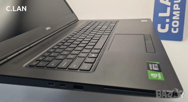 Dell Precision 7750 i7-10785H/32GB/512SSD/RTX A4000-8GB/FHD/Подсветка, снимка 7 - Лаптопи за работа - 52833323