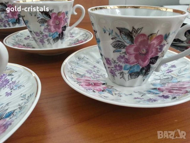 Руски порцеланов сервиз за чай ЛФЗ, снимка 12 - Антикварни и старинни предмети - 30592543
