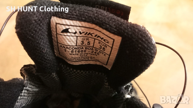 Viking Anaconda BOA III GTX GORE-TEX размер EUR 36 / UK 3,5 маратонки 4-9-S, снимка 13 - Детски маратонки - 52639675