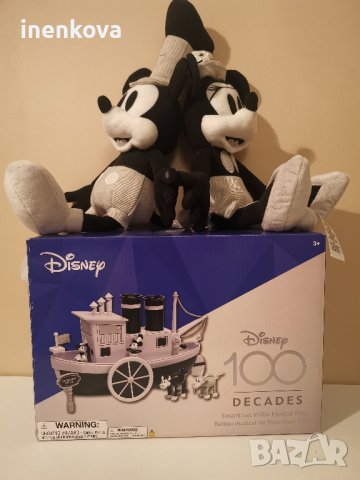 Мики Маус 1928 - Параходът (Параходчето) Уили Музикална играчка Steamboat Willie, снимка 3 - Музикални играчки - 42873165