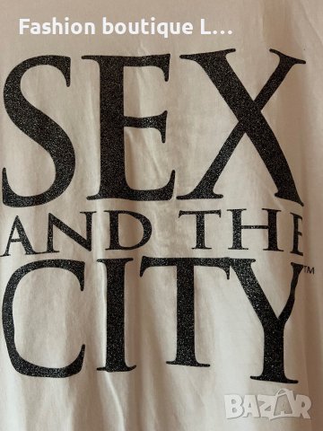 Sex And The City Бяла тениска L размер 100% памук 🤍, снимка 2 - Тениски - 44326981