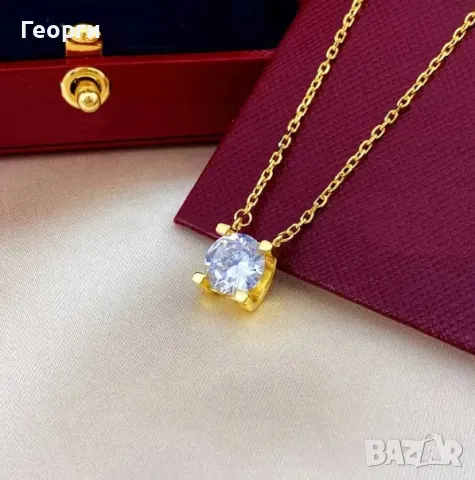 Cartier колие с мойсанит