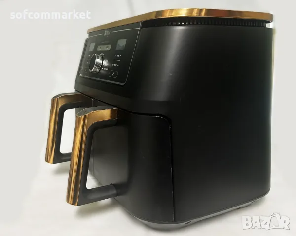  Еър Фрайър Ninja Foodi MAX Dual Zone AF400EUCP (9.5L), снимка 4 - Фритюрници - 55949574
