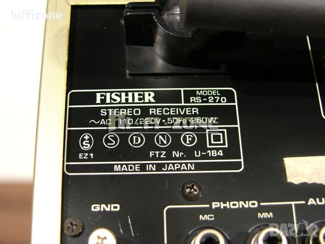 РЕСИВЪР  Fisher rs-270 , снимка 9 - Ресийвъри, усилватели, смесителни пултове - 40334133