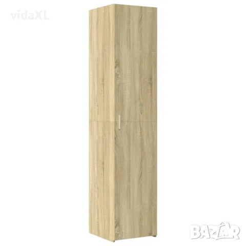 vidaXL Висок шкаф, сонома дъб, 40x42,5x185 см, инженерно дърво