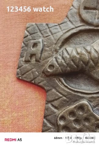 Бронзов кръст, снимка 4 - Антикварни и старинни предмети - 54040631