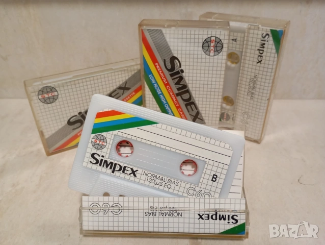 Лот от няколко аудио касети Simpex C60 нормални ленти