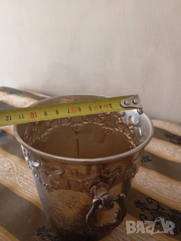 Посребрен ледарник арт деко, снимка 4 - Други ценни предмети - 50836594