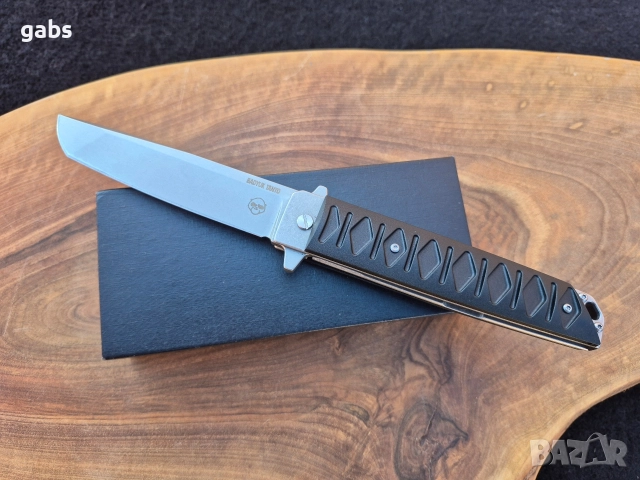Сгъваем нож BRUTALICA BADYUK Tanto Black Stonewash