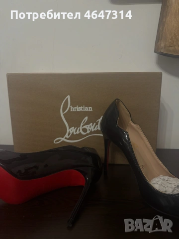 Louboutin токчета/heels hot chick 38 номер в черно, снимка 2 - Дамски обувки на ток - 53242964