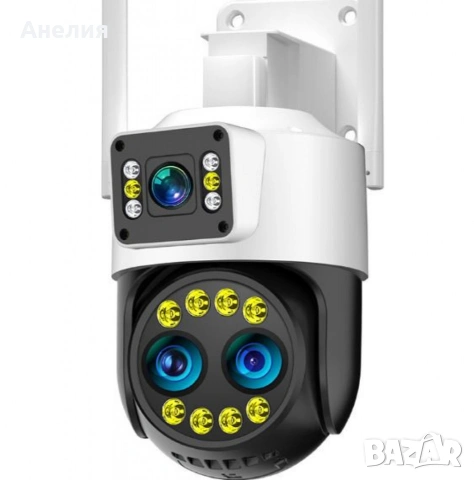 Високотехнологична външна камера за наблюдение с интелигентно нощно виждане и 360° 