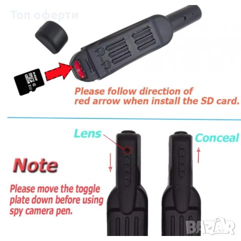 Секретна шпионска мини камера T189 Full HD 1080P, снимка 5 - Камери - 44465712