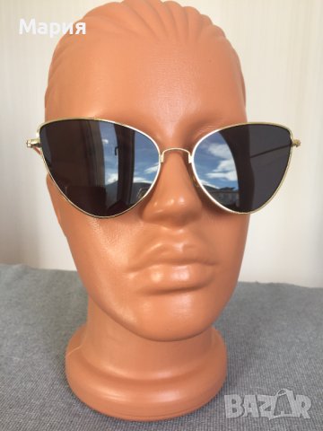 Нови Дамски Слънчеви Очила Модерни Златни Черни Огледални Котешка Форма, снимка 7 - Слънчеви и диоптрични очила - 44446608