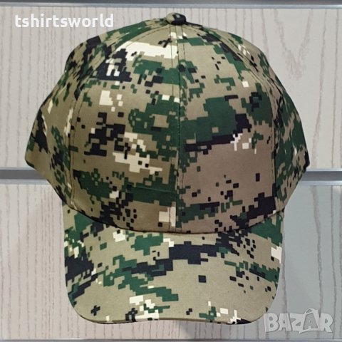 Нова камуфлажна шапка с козирка, Пиксел, унисекс