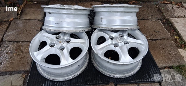 4бр. ляти джанти 6J15 ET46. 4x114.3 мм. 67.1 мм среден отвор. OEM 5291027700. Свалени са от Hyundai., снимка 9 - Гуми и джанти - 50931777