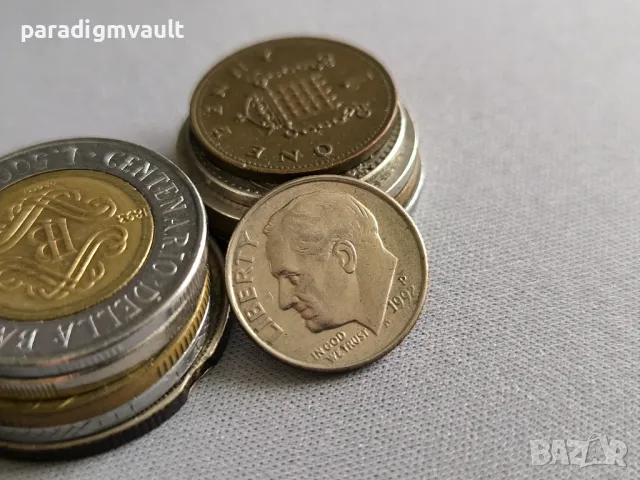 Монета - САЩ - 1 дайм | 1992г., снимка 2 - Нумизматика и бонистика - 50036243