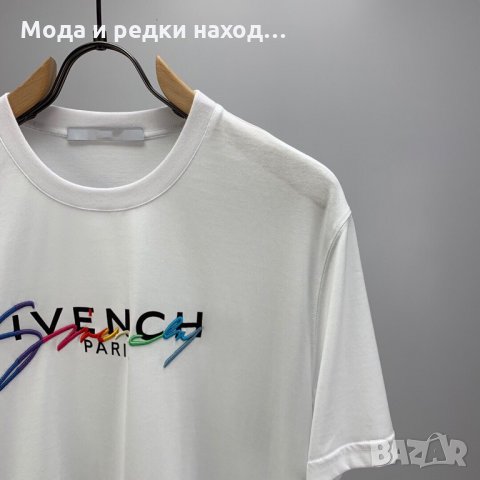 Тениска Givenchy Embroidered White XL 2XL, снимка 5 - Тениски - 34941994