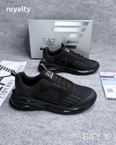 Emporio Armani Черни Мъжки Маратонки 