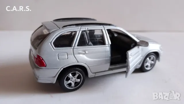 Maisto BMW X5 Silver 1/42, снимка 4 - Колекции - 49269971