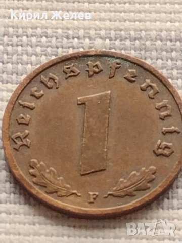 Монета 1 райхсфенинг 1938г. Германия Трети Райх с СХВАСТИКА за КОЛЕКЦИЯ 31542, снимка 4 - Нумизматика и бонистика - 42823144