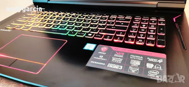 NVidia GTX 1080 8GB 210W/17.3 G-SYNC IPS FullHD/Intel Corе i7/16GB RAM/256GB+ 1TB HDD/MSI TITAN GT73, снимка 11 - Лаптопи за игри - 50068428