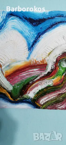 Авторска картина рисувана с маслени бои , снимка 2 - Картини - 49916822