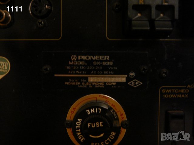 PIONEER SX-939, снимка 7 - Ресийвъри, усилватели, смесителни пултове - 35323456