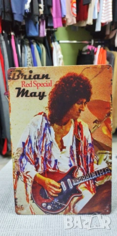 Brian May-метална табела (плакет), снимка 2 - Китари - 54084938