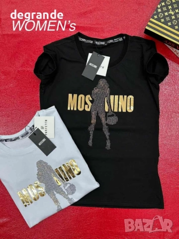 НАМАЛЕНИ Дамски Тениски Moschino, снимка 3 - Тениски - 51551265