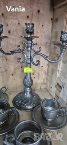 Калаен сервиз , снимка 4 - Антикварни и старинни предмети - 52848048