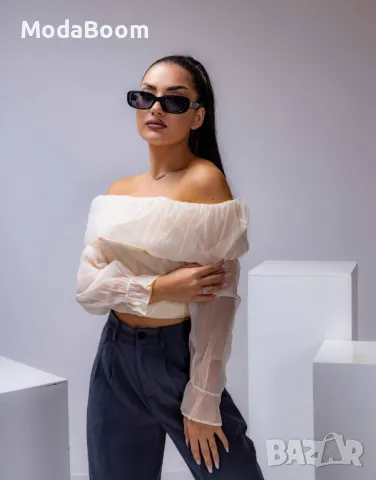 Дълга дамска блузка без рамене , снимка 3 - Блузи с дълъг ръкав и пуловери - 47544077