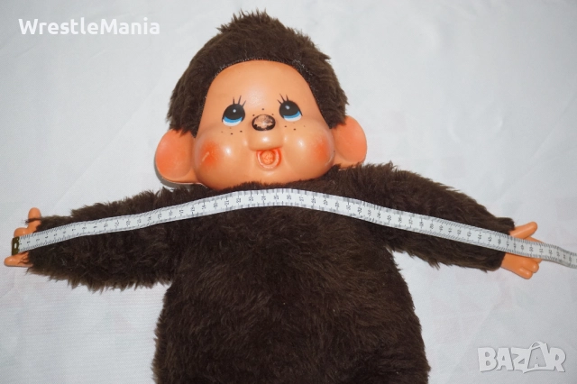Колекционерска плюшена играчка Monchhichi Effe Made in Italy среден размер 42см, снимка 6 - Плюшени играчки - 52178285