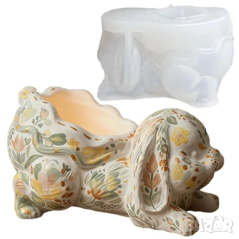 Молд кашпа заек, снимка 9 - Форми - 53039735