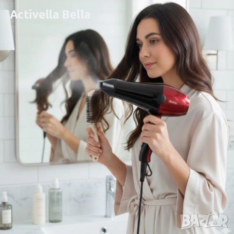 Сешоар Rosberg 2000W – Бързо сушене, прецизен контрол и надеждна защита всеки ден, снимка 3 - Сешоари - 52581927