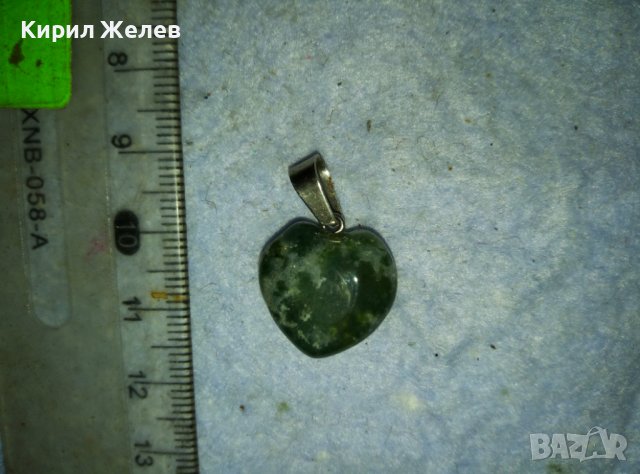 НЕФРИТЕНО СЪРЧИЦЕ - РОМАНТИЧЕН СЪРЦЕВИДЕН РЕТРО АРТ МЕДАЛЬОН ПЕНДАНТ 38818, снимка 3 - Колиета, медальони, синджири - 42089114