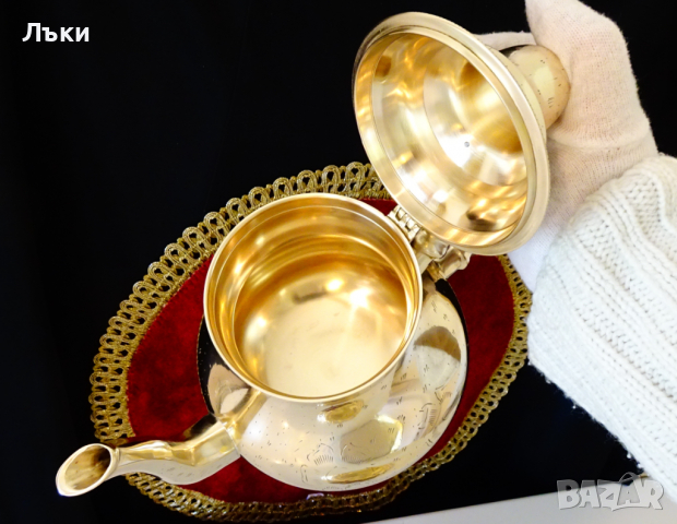 Кана,чайник бронз 1 кг. , снимка 7 - Антикварни и старинни предмети - 36470585