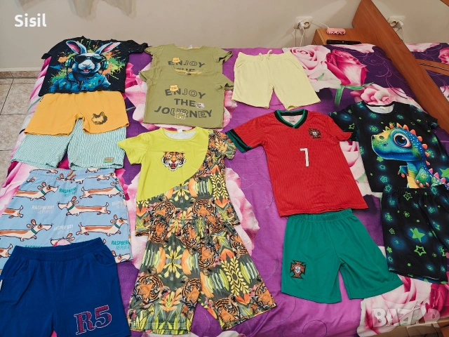 Голям ЛОТ детски лятни дрехи размер 128-134