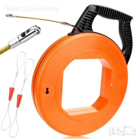 Помощно средство за влачене на кабели 30м спирала с пружина - 5мм PET ролка, снимка 6 - Други инструменти - 54092394