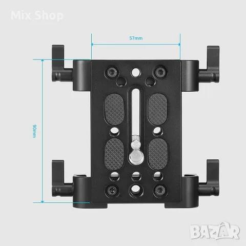 Нова SMALLRIG 15mm LWS базова плоча за камера с монтаж за релси – 1798, снимка 3 - Чанти, стативи, аксесоари - 56164053
