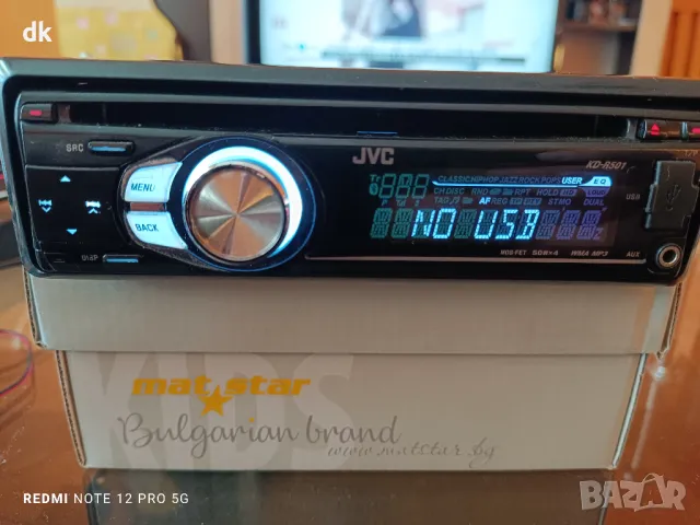 Jvc kd r501 авто плеър cd usb sony cdx gt424, снимка 1